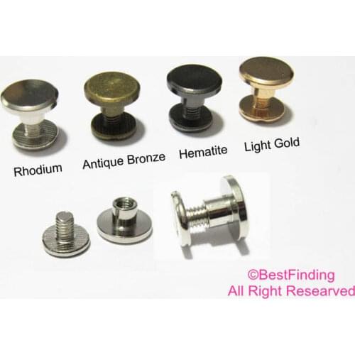 Screw rivets Rivets studs 9x5mm Chicago screw studs DIY bracelet handbag key chain