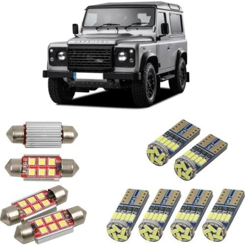 Interior led Car lights For Land Rover defender station wagon l316 bulbs for cars License Plate Light 8pc