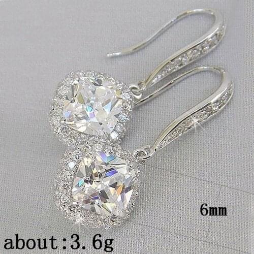 Square Fairy Crystal Luxury Jewelry Earrings for Women Aesthetic Halloween Accessories Jewelry Accessories Aesthetic Accessories
