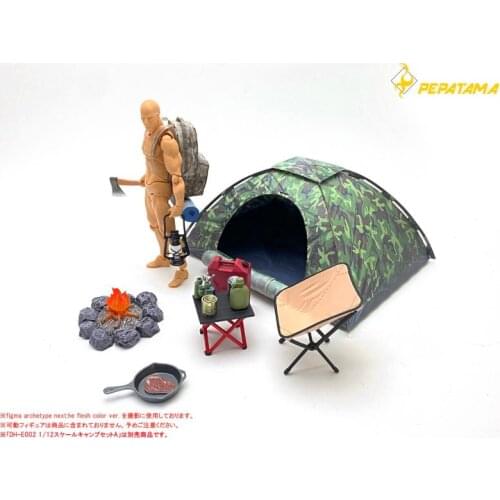 1/12 Tent Set M-008 DH-E002 Camping Equipment Model Set Fit 6'' Figure Accessories