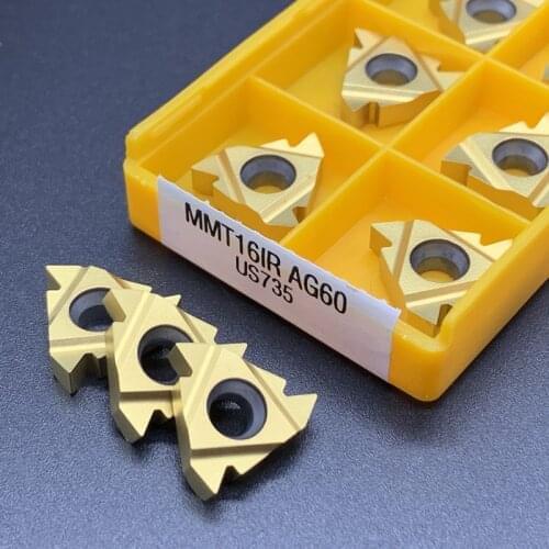 Carbide thread insert MMT 11ER 11IR 16ER 16IR AG60 thread cutting tool internal and external thread insert lathe parts tool