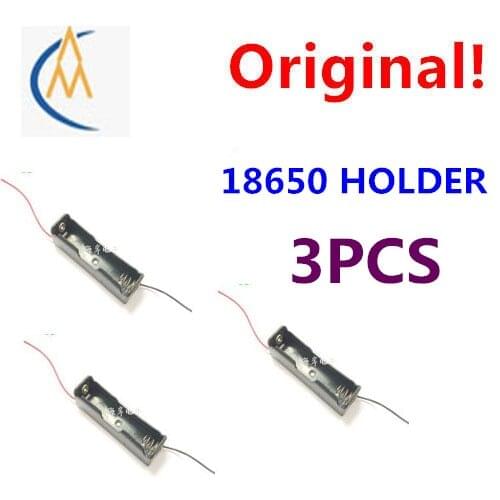 3PCS Section 1 18650 battery packs 18650 lithium battery slot with a protection plate for single power saving stalls 3.7 V