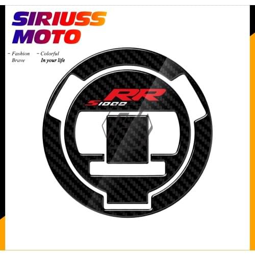 3D Carbon-look Motorcycle Fuel Gas Cap Protector Decals Case for BMW S1000RR S1000 RR 2014 2015 2016
