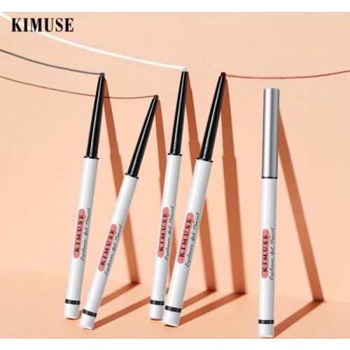 4 Colors Eyeliner Pencil Waterproof Professional Liquid Long Lasting Cosmetics Eye Liner Pen Black Smooth Make Up Tools QBMY