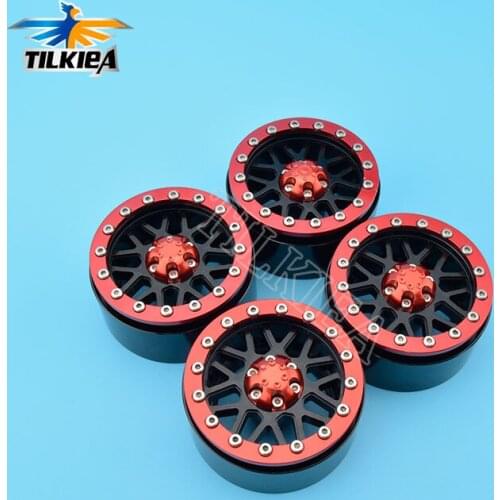 4pcs Aluminum 1.9'' Beadlock Wheel Rims For RC 1:10 Truck Rock Crawler Full Metal 1.9inch Rim RC4WD SCX10 CC01 Upgrade Parts