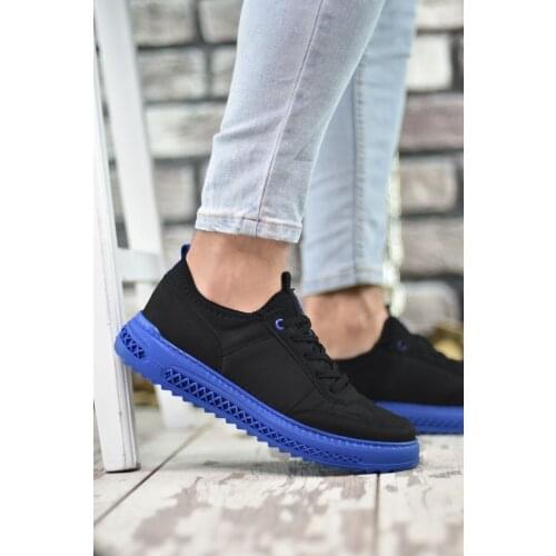 Riccon Black Blue Men 'S Sneaker Rcng12504