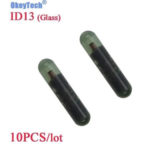 OkeyTech 10pcs/lot Car Key Chips ID13 TP03 Blank Auto Transponder Chip ID 13 Chip Glass ID13 Transponder Chip For HONDA Key