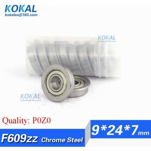 [CMF609ZZ-P0]Free Shipping 10pcs chrome steel flange ball bearing F609ZZ F609-2Z F609Z 80019 9*24*7*27*1.5mm bicycle diy bearing