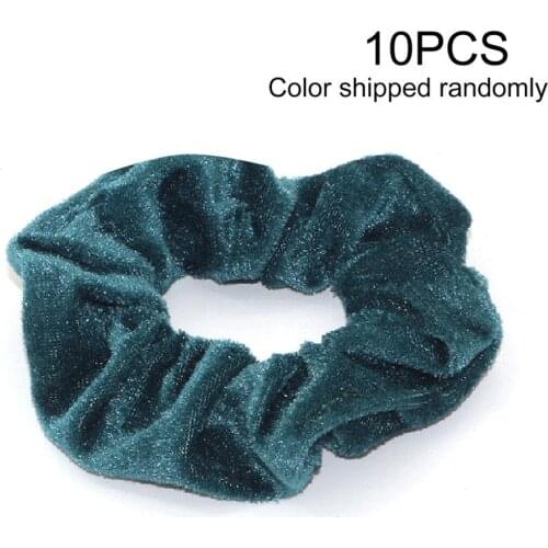 Colorful Velvet Hair Scrunchies Set Elastic Hair Bobbles Hair Accessories Ropes for Women Solid Color Hair Bands