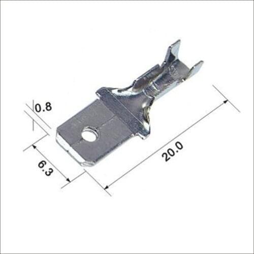 Terminals wire connector female cable connector male terminal Plugs sockets seal Copper terminal H62Y2 DJ615A-6.3A*0.8B