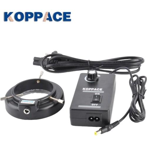 KOPPACE Microscope Adjustable Ring Lamp 56 LED Light Source Stereo Microscope Lighting Source Adjustable LED Ring Light