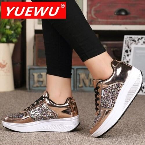 YUEWU New Suede Women Shoes Fashion Casual Women Sneakers Comfortable Running Sneakers Waterproof High Top Platform Women Shoes