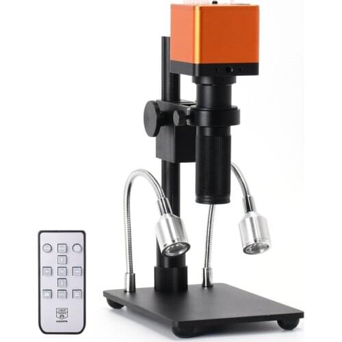 37MP Microscope Camera FHD 1080P 60FPS Panasonic Sensor HDMI USB 150X C-Mount Industrial Digital Magnifier Kit for PCB Repair