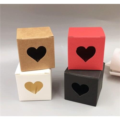 Mini cute color square box wedding party decoration box chocolate / cookies / candy / jewelry box 5x5x5cm