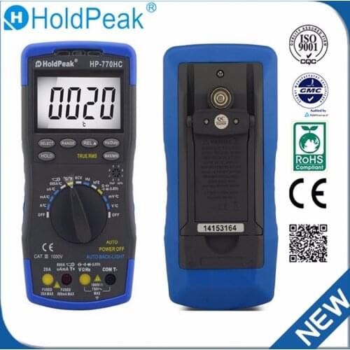 Generation 600A Digital Multimeter Ture RMS AC DC NCV Smart Multimetro Transistor Tester Ohm Capacitance Hz Voltage Meter