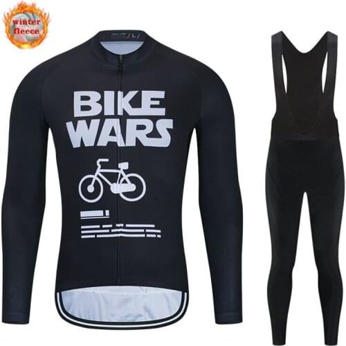 Winter New Man Cycling Jersey Long Sleeve Set Bike Jersey Thermal Fleece Road Bike Cycling Clothing Cycling Jersey Sets Ciclismo