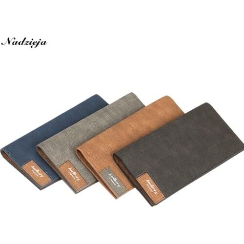 New Design Men PU Leather Ultrathin Long Wallet Casual Ticket Money Cash Coin Purse Male Pocket Pochette Clutch Bag Card Holder