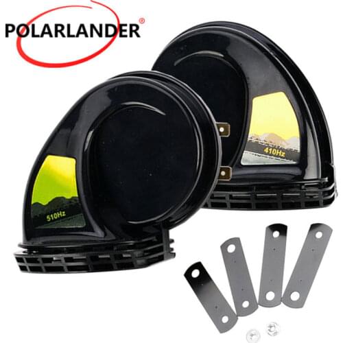 New SUV 2pcs /pair 1Treble 1 Bass Super Loud Snail Horn High quality Speeker 12V Car Truck Vehicle 115DB Alarm Horn Waterproof