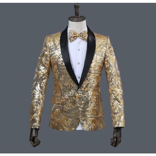Casual Blazer Men Suit Jacket Stage Costumes For Singers Performance Mens Dress suits Jackets Sequin Clothes