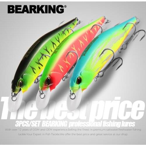 3pcs per set Fishing Lure 12cm 18g Minnow Wobbler Hard Lure Bass Pike peche isca artificial Bait Tackle