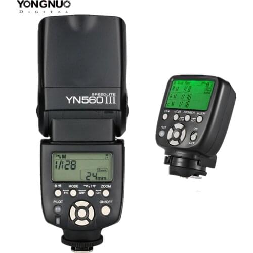 Yongnuo YN560III YN560 III Manual Radio Flash Speedlite + YN560TX II YN560-TX II LCD Wireless Controller For Canon Nikon Camera
