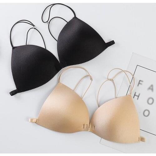 Sexy Smooth Seamless Bras Front Buckle Women Lingeries Wrapped Chest Fashion Beautiful Back Tube Top Girls Underwear 2021
