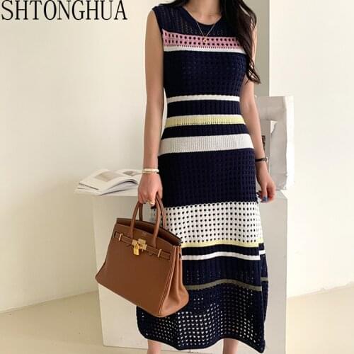 SHTONGHUA Sleeveless Summer Dresses