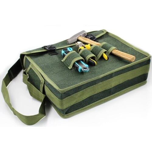 Heavy Canvas Tool Bag for Power Tool Storage Organizer Electrician Accessories Storage Bag Waterproof Case