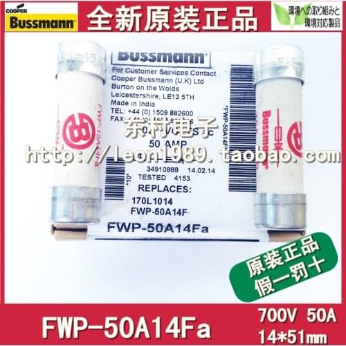 US Bussmann Fuses FWP-50A14F FWP-50A14FI FWP-50A14Fa 700V
