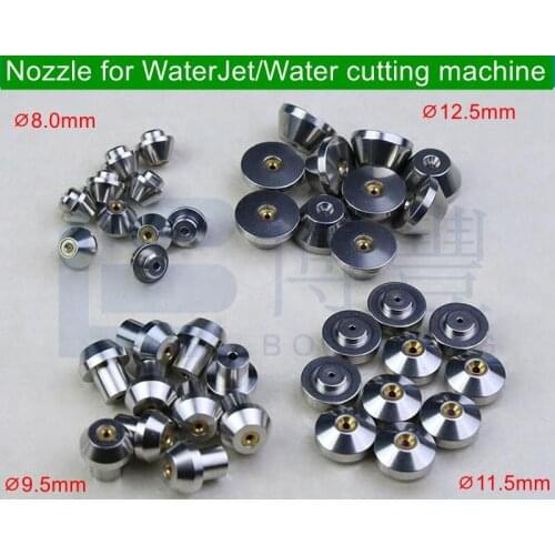 Water Cutter Gem nozzle 8/9.5/12.5 X 6.5 X 0.26/0.3/0.33mm,Waterjet parts,For SAME WATERJET or PX SMART Water cutting machine