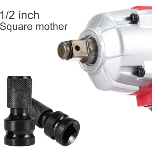 Tungsten Steel Electric Wrench Adapter Square to Hex Ratchet Socket Adapter Drive Converter Impact Tool Accessories