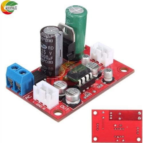 Rectifier Bridge NE5532 Audio OP AMP Microphone Preamps Pre-Amplifier Pre Amplifier Board IC Socket DC 9-24V AC 8-16V DIY KIT