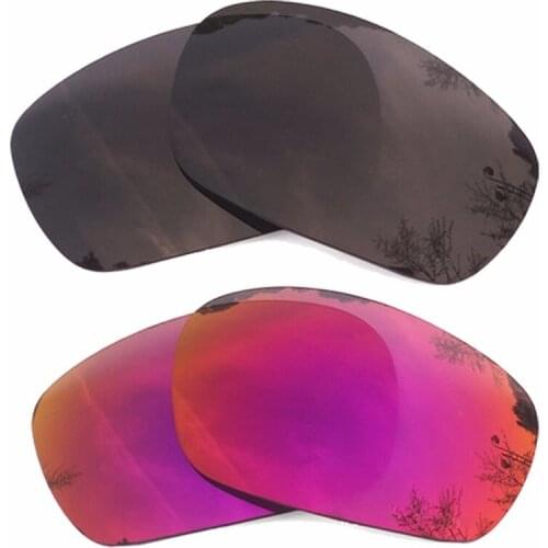 Black & Midnight Sun Mirrored Polarized Replacement Lenses for Jawbone Frame 100% UVA & UVB