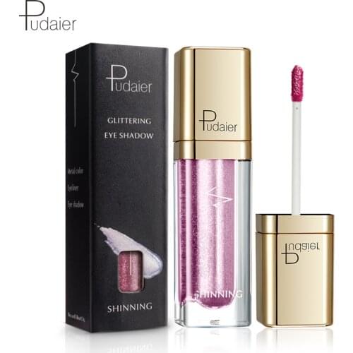 Liquid Eye Shadow Pigment 18 Colors Long Lasting Glitter Eye Shadow Waterproof Makeup Palette Beauty Eye Cosmetics Shiny Pro