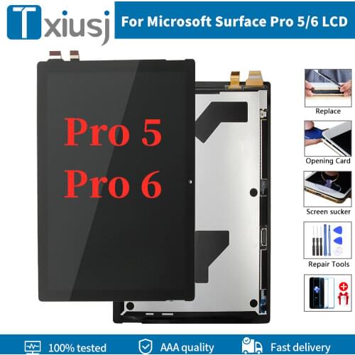 12.3" 100% Original For Microsoft Surface Pro 5 1796 LCD Touch Screen Digitizer display assembly For LP123WQ1 For Pro5 LCD