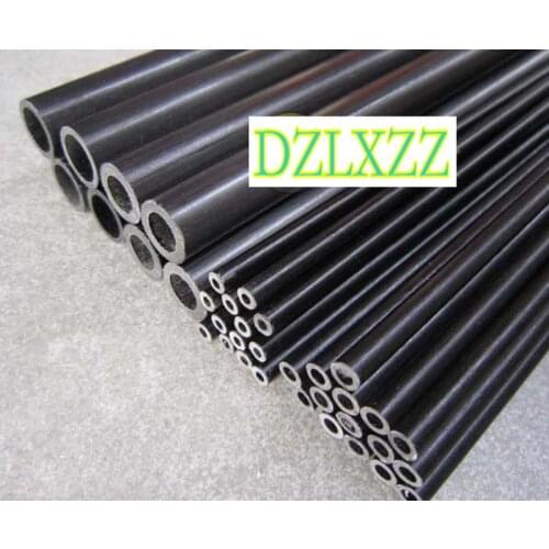 2Pcs/set OD x ID 16x12mm Black Gglass Fiber Tube Hollow Fiberglass Rod Lenght 500mm Process Model Design Insulation Material