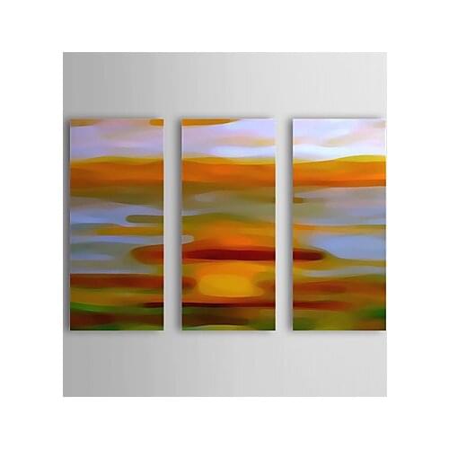 3 Panel Hand painted Modern Abstract The desert Oil Painting on Canvass Wall Pictures for Living Room Home Decor
