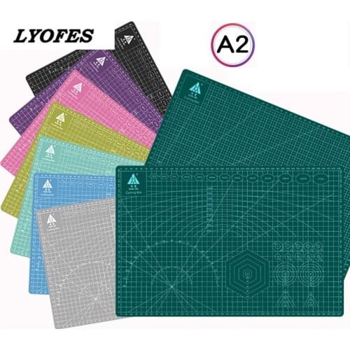 60 * 45cm A2 Cutting Board Grid Line Self-healing Cutting Board Craft Card Multi-color Double-sided Desktop Cutting Pad
