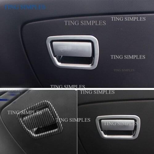 ABS CHROME Quality Inner 2PCS Matte Storage Box Handle Switch Cover Trim For Cadillac XT6 2020 2021 accessories