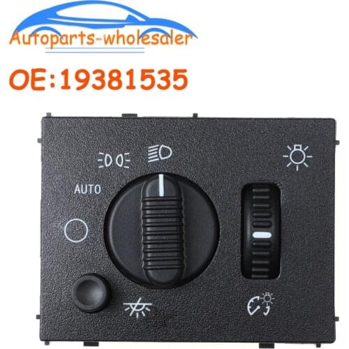 Car Headlight Fog Lamp Control light Switch 19381535 D1595G/1802-311218 For Chevrolet Silverado Tahoe Suburban Avalanche GMC