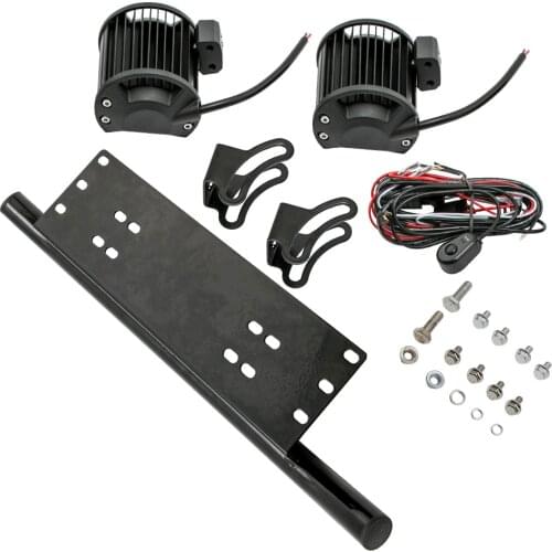 Bull Bar License Bumper 18W LED Light Mount Kit For Ford Ranger/Explorer/Escape For Subaru WRX