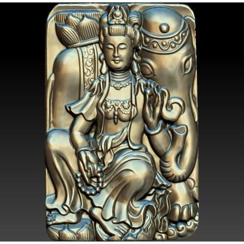 Buddha 3d model relief for cnc carving engraving in STL file format artcam type3 aspire