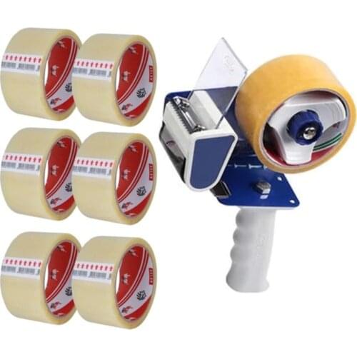 Packing Duck Tape Machine Dispenser for Sealing Pack 50mm Stationery Office School Supplies Roller Cutter Practical Baler Carton