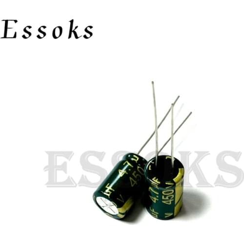 20pcs Electrolytic Capacitor 450V4.7UF 450V 4.7UF 8X12 mm High Frequency Low ESR Aluminum Capacitors