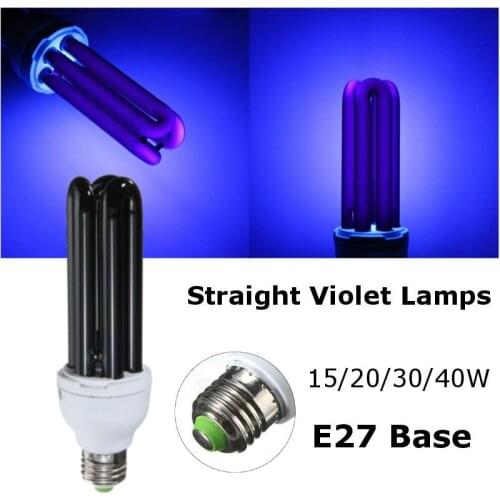 AC220V 15-40W UV Bulb Ultraviolet Fluorescent Spiral Light Lamp Energy Saving Light Solar Counterfeit Detector Insect Trap