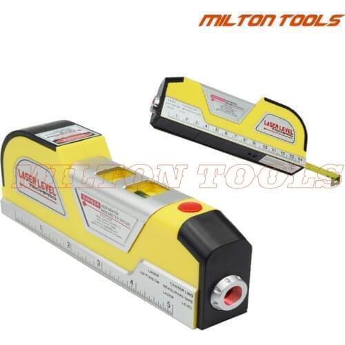 Laser Spirit Level Aligner Horizon Vertical Cross Line Tape Measure Ruler Factory-outlet