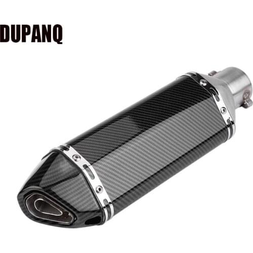 Motorcycle Carbon Fiber Acrapovich Exhaust Pipe Muffler For ZX6R Z900 CBR1000 GSXR1000 Nmax CB400 ER6N GY6 ATV Dirt Bike Scooter