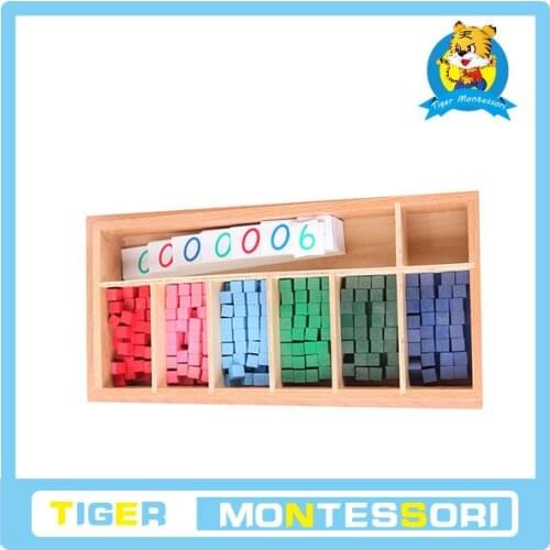 Montessori material mathematics Decimal Fraction Exercise toy