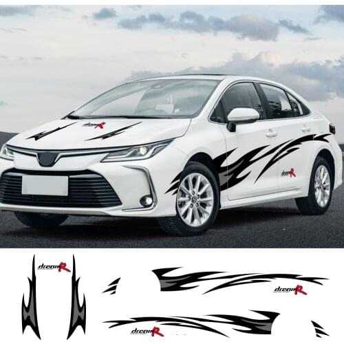 Car Sticker For Toyota Corolla Ford focus 2 3 Vw Golf Polo Rio Mazda 3 Cruze Auto Vinyl Decals Automobile Tuning Car Accessorie