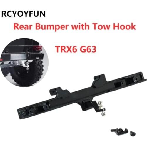 New for TRAXXAS TRX-6 TRX6 G63 6x6 88096-4 Metal Rear Bumper with Tow Hook Remote Control Car RC Upgrade Spare Parts